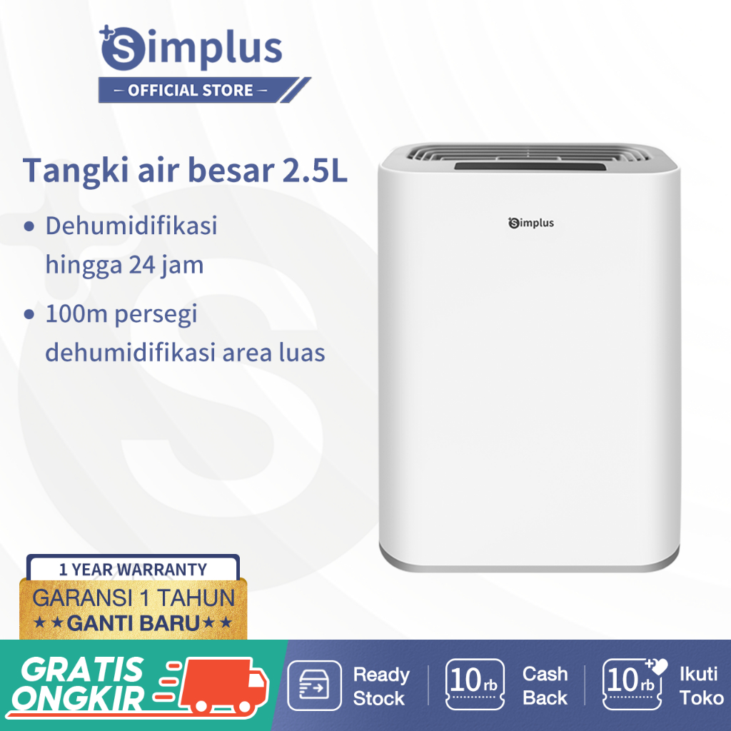 Jual SIMPLUS Dehumidifier Mengurangi Kelembapan Tabung 2.5L | Shopee ...