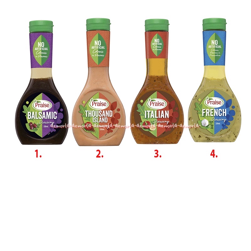 Jual Praise Balsamic Dressing 330ml Thousand Islan Italian French Saus