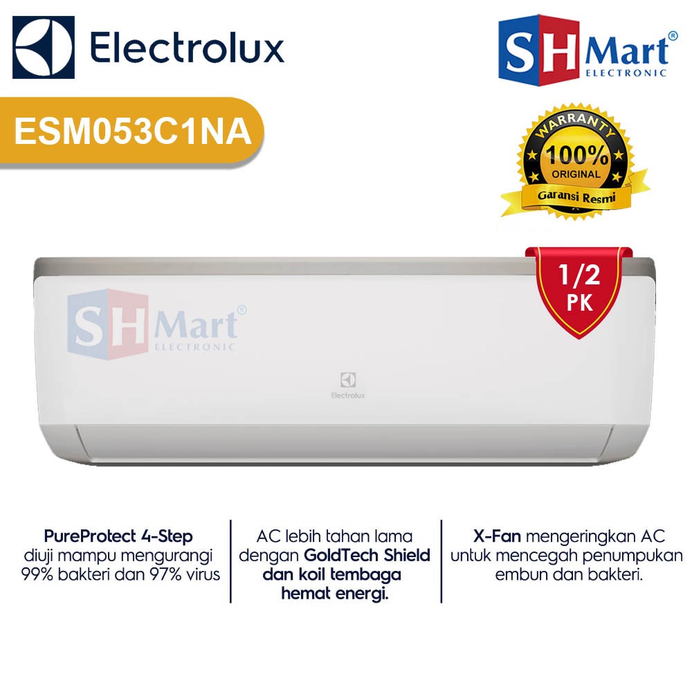 Jual AC ELECTROLUX 1/2 PK ESM053C1NA PURE PROTECT R32 GARANSI RESMI ...
