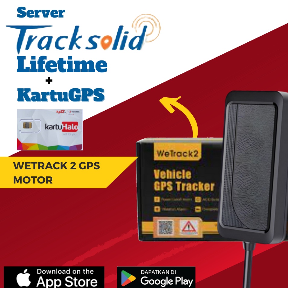 Jual Model Baru GPS Tracker Motor Wetrack 2 + Tracksolid Lifetime ...