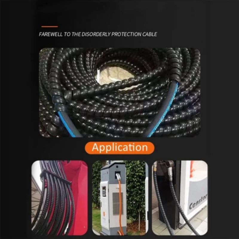 Jual 1 Meter kabel Spirall Wrap cable dia 8mm wire rope bungkus ...