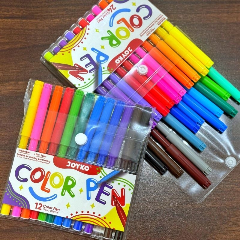 Jual Color Brush Pen Spidol Warna Joyko Pena Kuas Warna Joyko Warna Warna Shopee