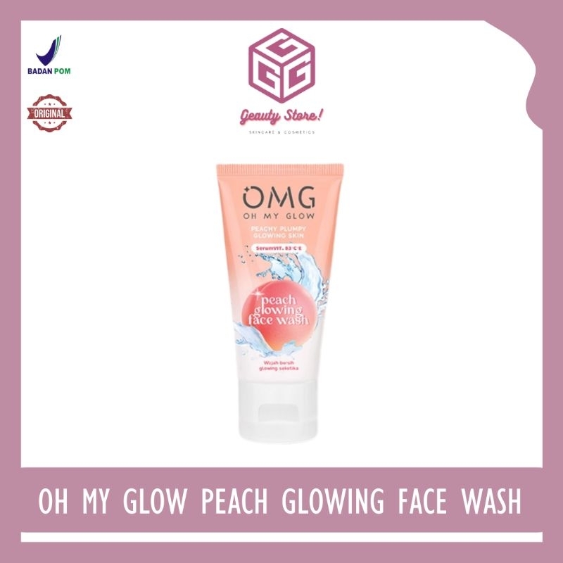 Jual Omg Oh My Glow Peach Glowing Face Wash 50 Ml Shopee Indonesia