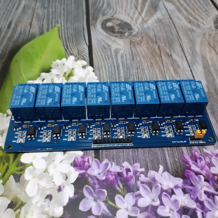 Jual Relay Module 8 Ch 24V DC Low Level Trigger +Optocoupler High ...