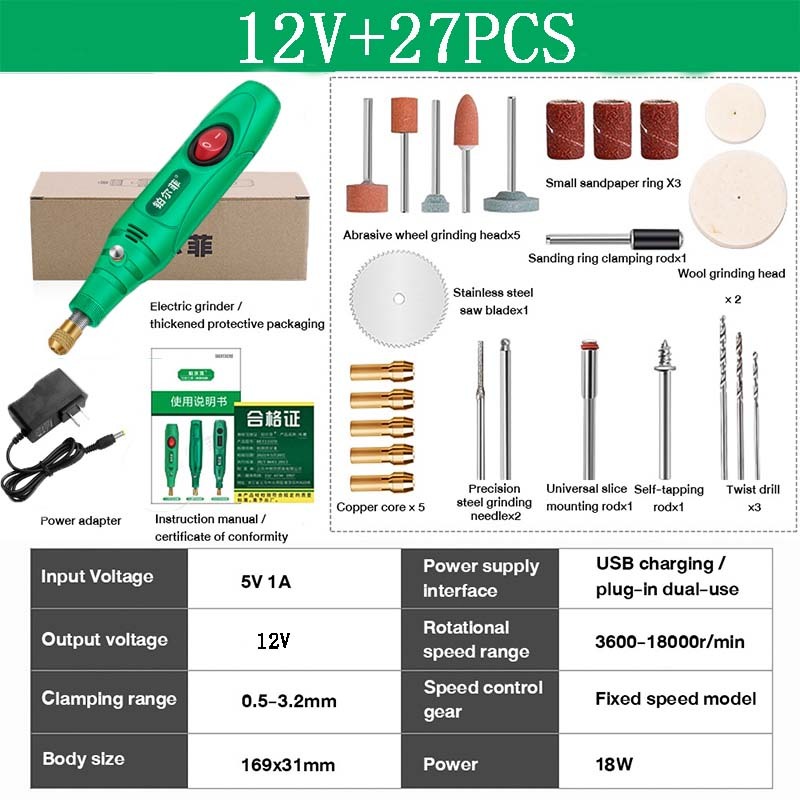 Jual Bor Mini V Dc Rpm Mini Drill Electric Engraver Grinder