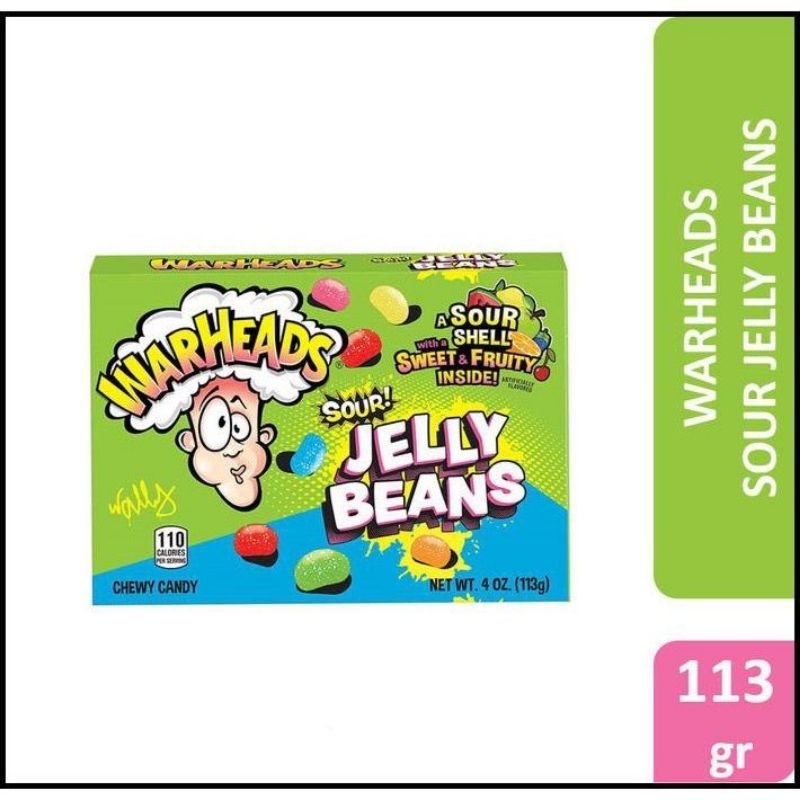 Jual WARHEADS JELLY BEANS CANDY 113gr | Shopee Indonesia