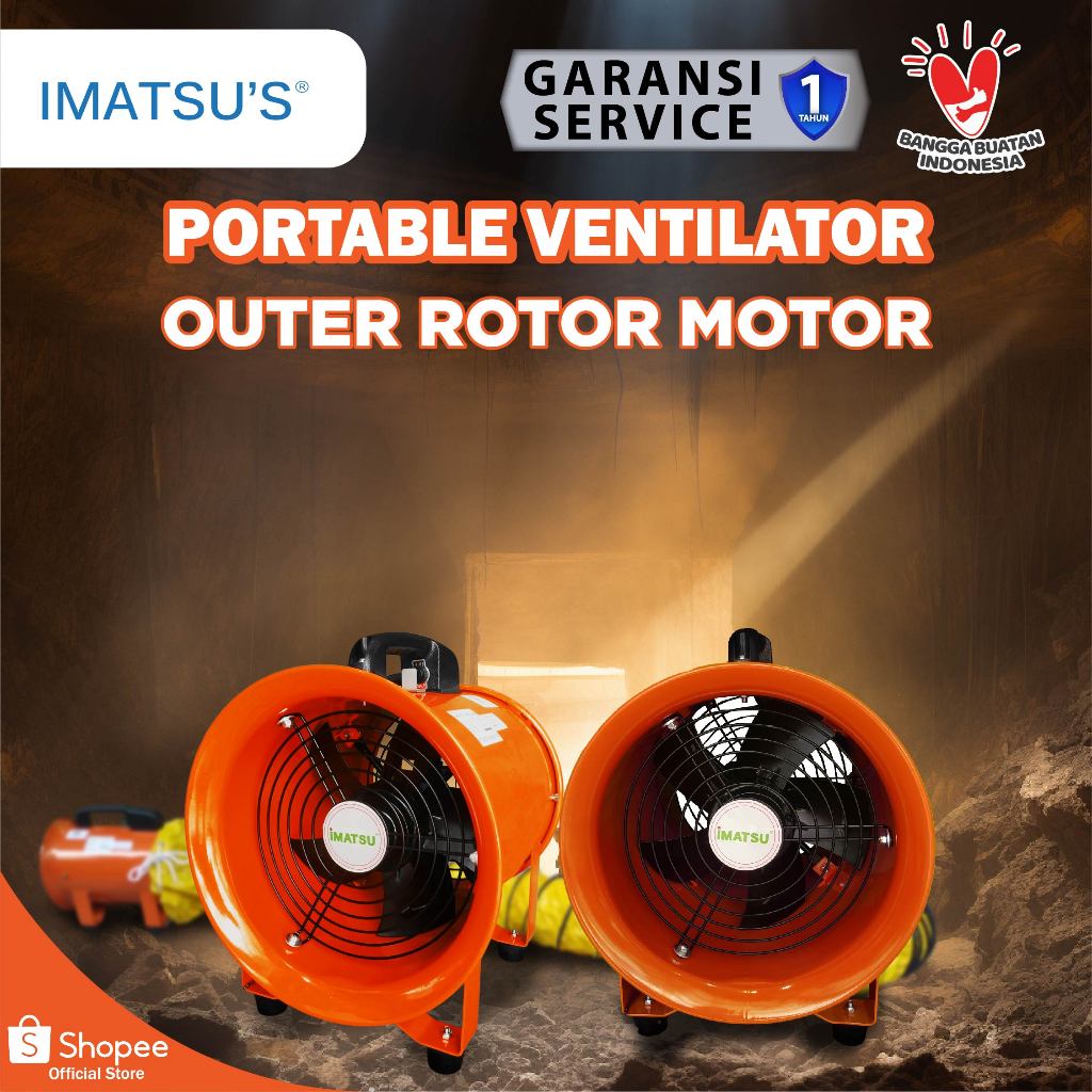 Jual Portable Ventilator / Blower / Exhaust / Drum Fan 10 Inch External ...