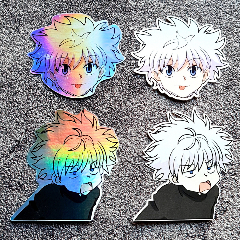 Jual Sticker Stiker Anime Killua Kilua Hunter X Hunter Hologram Glossy ...