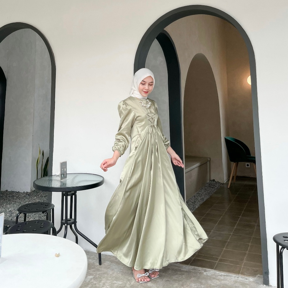Jual Amara Dress PART 2 Dress Kondangan Dress Korean Style Gamis Pesta Mewah Elegan