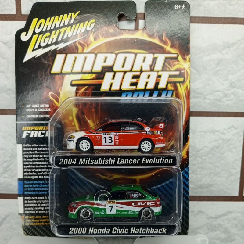 Jual Diecast Johnny Lightning 2004 Mitsubishi Lancer Evolution & 2000 ...