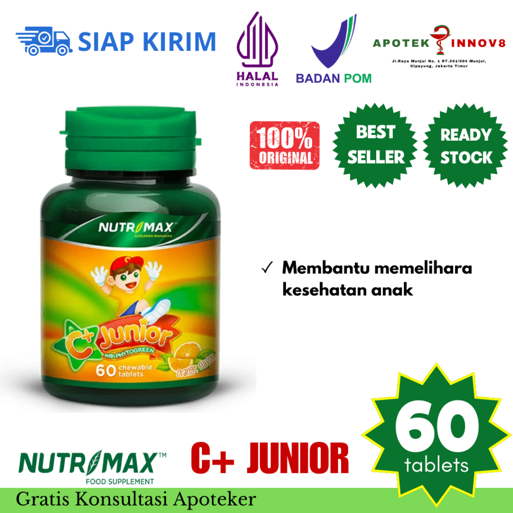 Jual Nutrimax C Plus Junior isi 60 Tablet - Membantu Memelihara ...