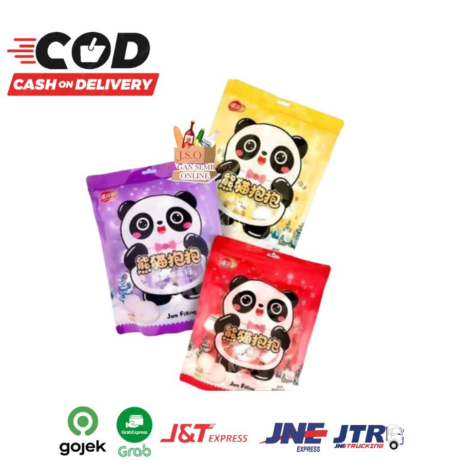 Jual JSO FUPAIYUAN MARSHMALLOW PANDA FILLING JAM (1 PACK) PERMEN/SNACK