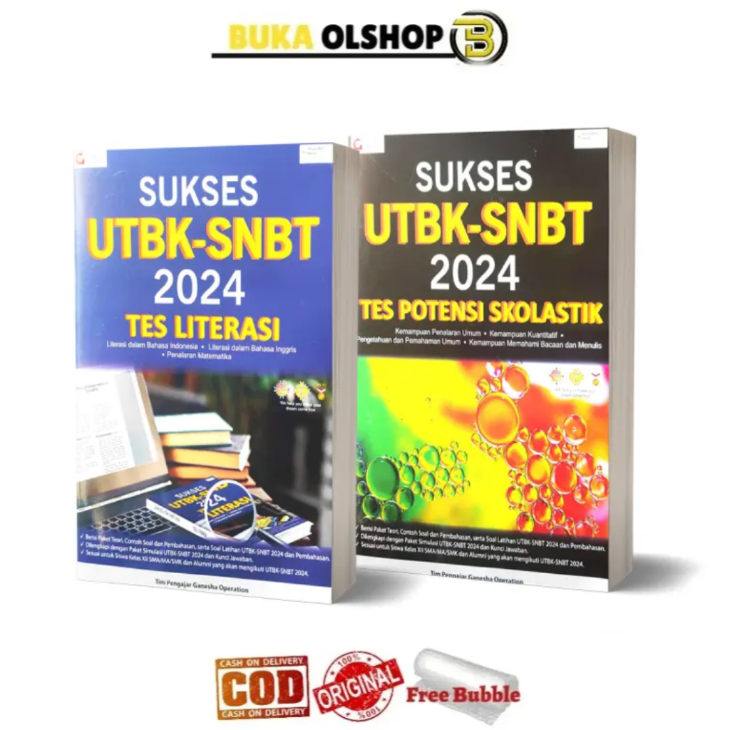 Jual Buku Sukses UTBK SNBT 2024 Tes Literasi Tes Potensi Skolastik By ...