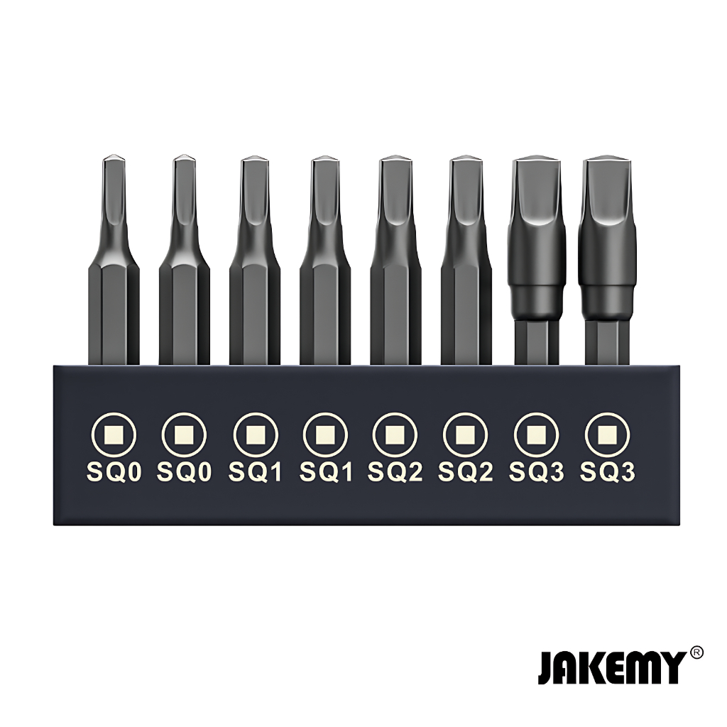 Jual Jakemy JM-Type 18 Bits Mata Obeng Square Set Kualitas CRV H4*28MM ...