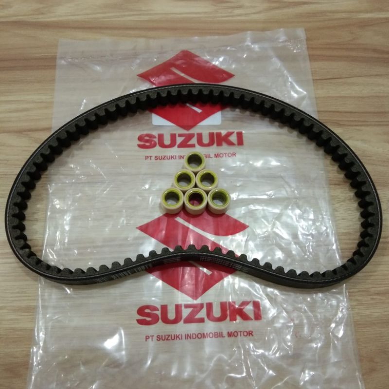 Jual Vanbelt Assy Spin Skywave SkyDrive Hayate Roller Set Fan Belt Assy ...