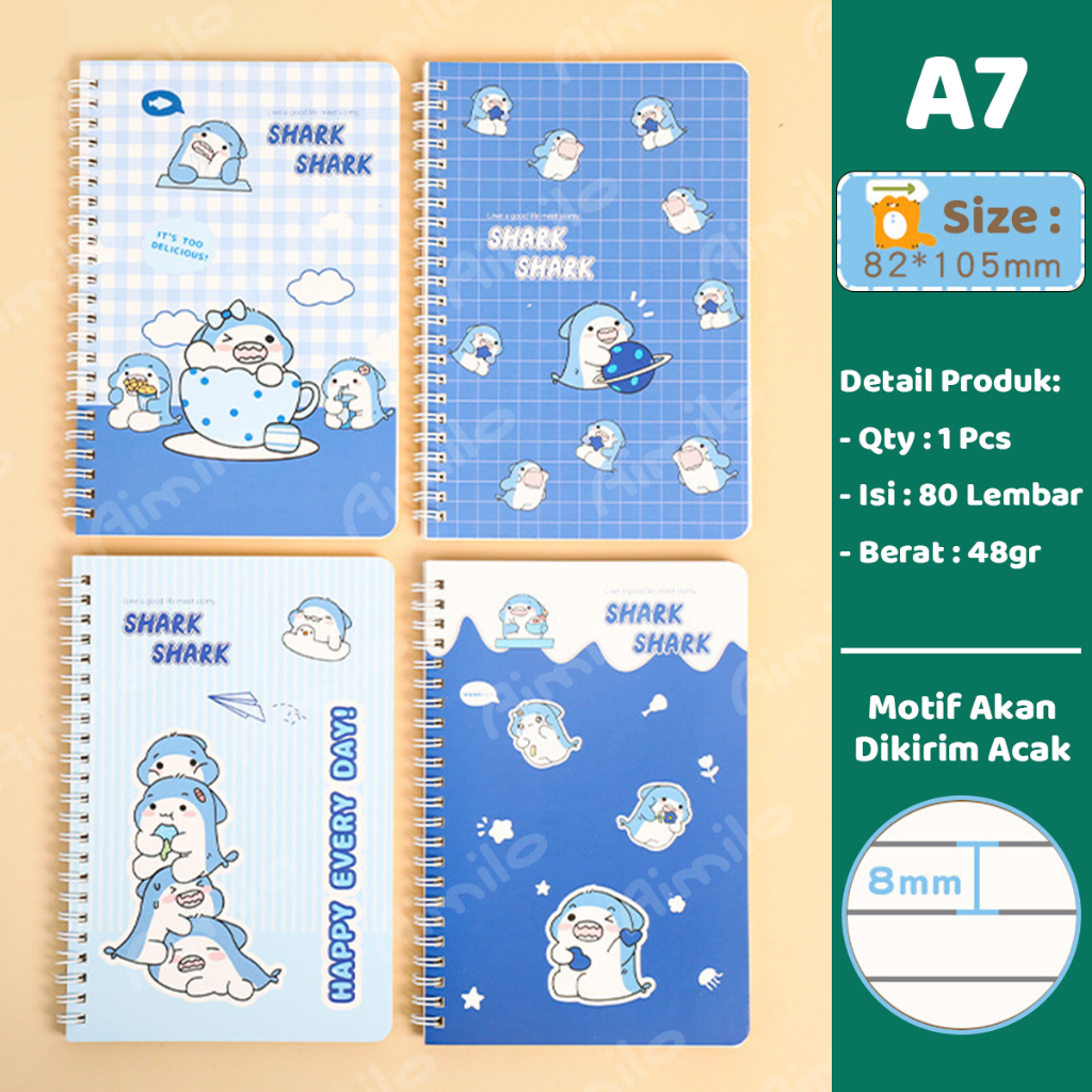 Jual [READY] Aimilo Notebook Mini A7 Buku Kecil Catatan Scrapbook Mini ...
