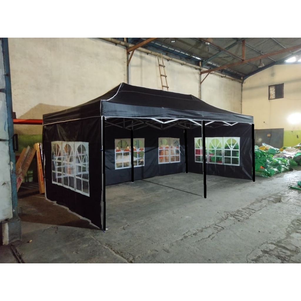 Jual Tenda Lipat 3x6 Lengkap Dinding Motif Jendela Shopee Indonesia