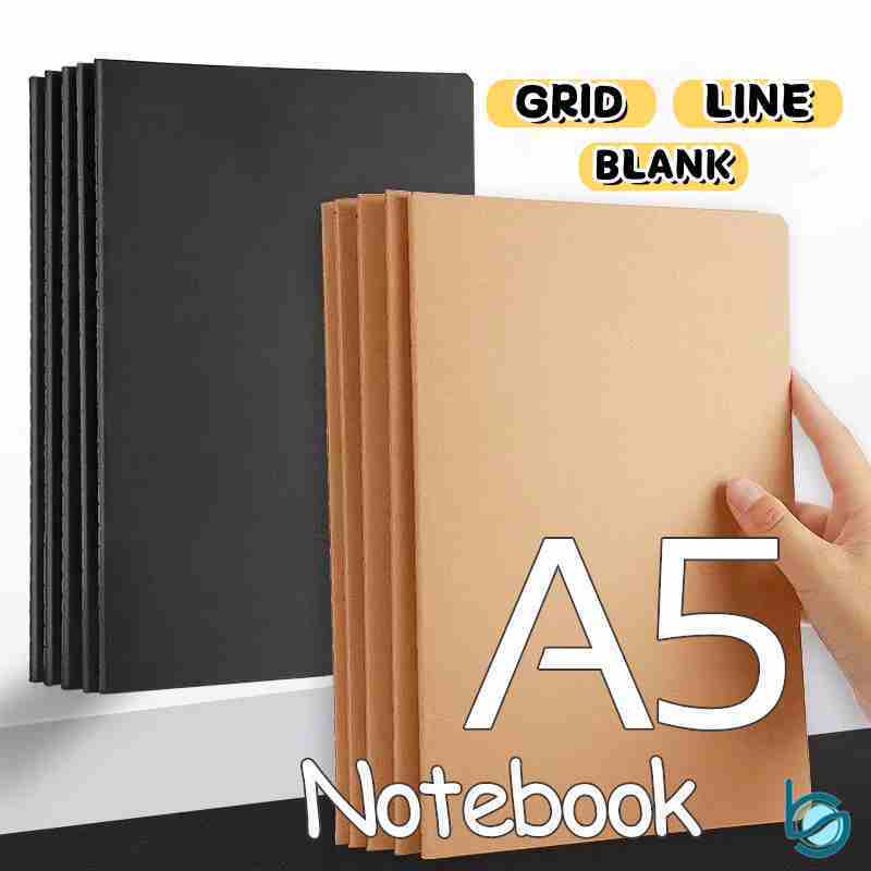 Jual A5/B5 Notebook Buku Tulis 36/60 Lembar Ring Notebook Warna Kraft ...