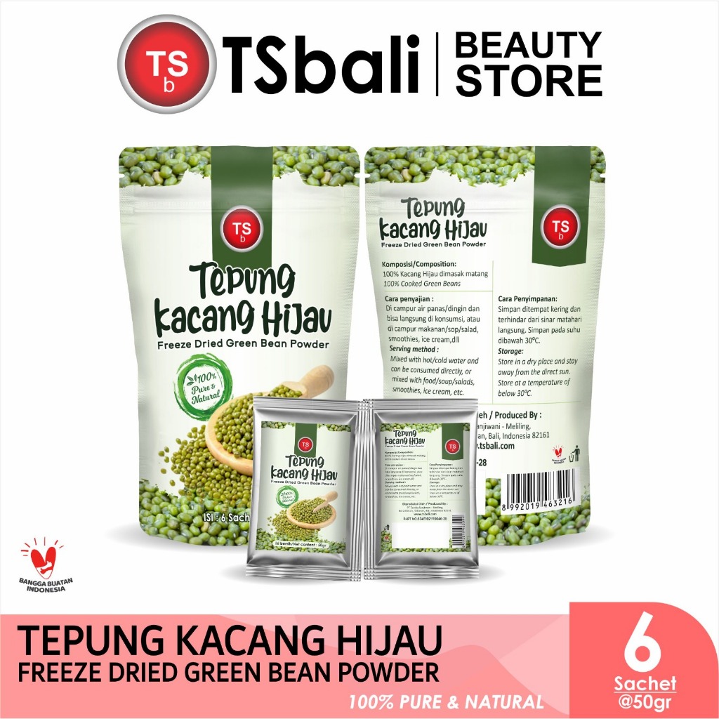 Jual TSB Freeze Dried Green Beans Powder/Serbuk Kacang Hijau Kering 100 ...