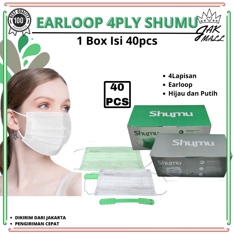 Jual Masker Surgical 4ply Medis Kemenkes AKD 4 Ply BFE 99 Isi 40pcs JM ...