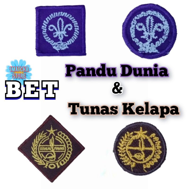 Jual Bet Tanda Pandu Dunia Wosm Dan Bet Tunas Kelapa Tanda Pelantikan