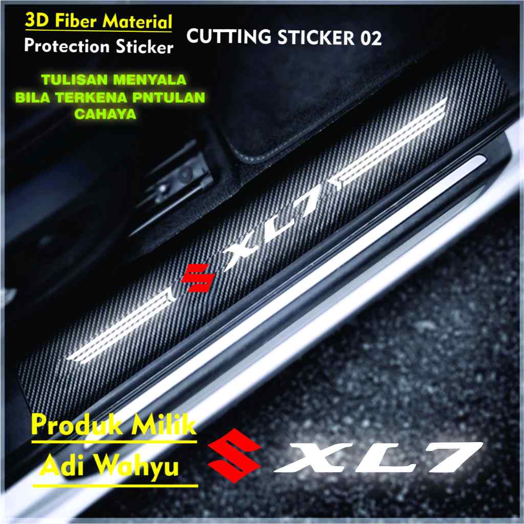 Jual Sticker Sill Plate Carbon D Mobil Xl Sticker Karbon D Pelindung Pijakan Bumper Bagasi