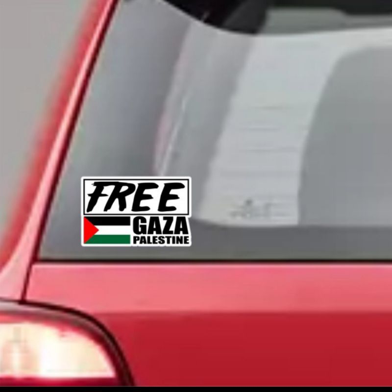 Jual STICKER FREE GAZA PALESTINE KACA MOBIL STIKER CUTTING JUSTICE GAZA ...