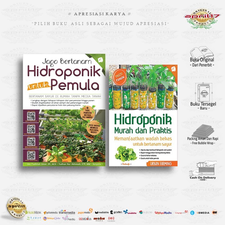 Jual Buku Jago Bertanam Hidroponik Untuk Pemula Hidroponik Murah Dan