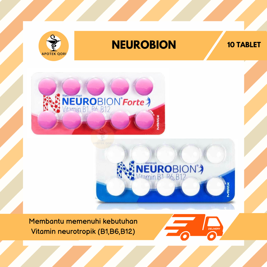 Jual NEUROBION FORTE/NEUROBION STRIP @ 10 TABLET/VITAMIN NEUROTROPIK/B ...