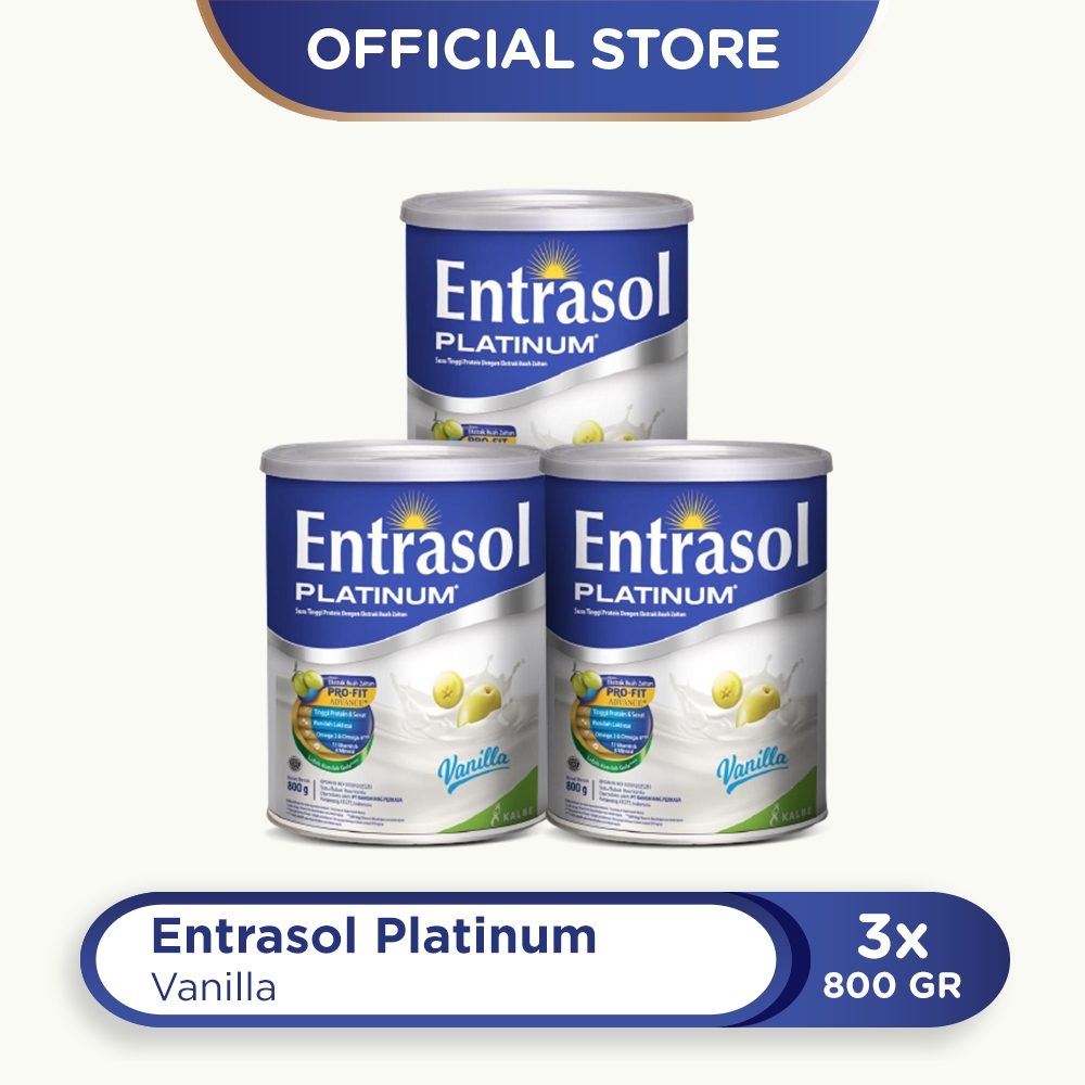 Jual TRIPLE PACK: ENTRASOL PLATINUM VANILLA 800G - 3 PCS | Shopee Indonesia