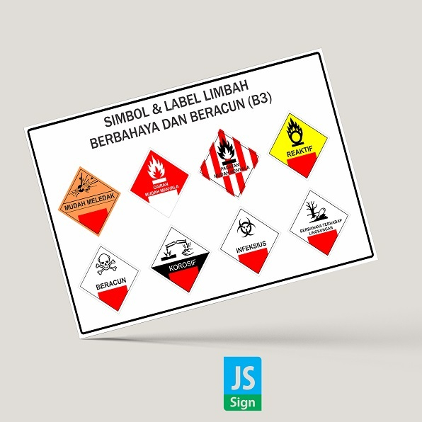 Jual STICKER K3 - SIMBOL LABEL LIMBAH B3 | Shopee Indonesia