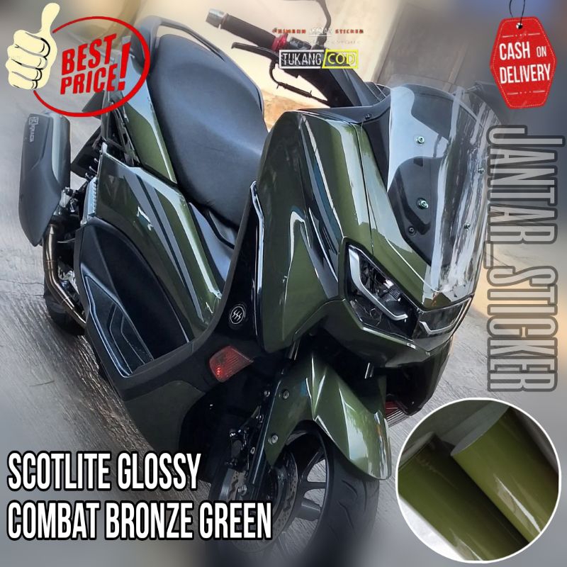 Jual Sticker Scotlite Combat Bronze Green Pastel Glossy Premium Stiker