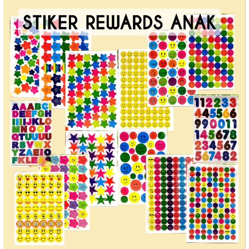 Jual STICKER REWARDS ANAK / STICKER REWARD ANAK / STIKER REWARDS ANAK ...