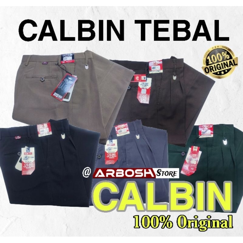 Jual Celana CALBIN Formal (100 % Original ) Size 27 - 42 | Shopee Indonesia
