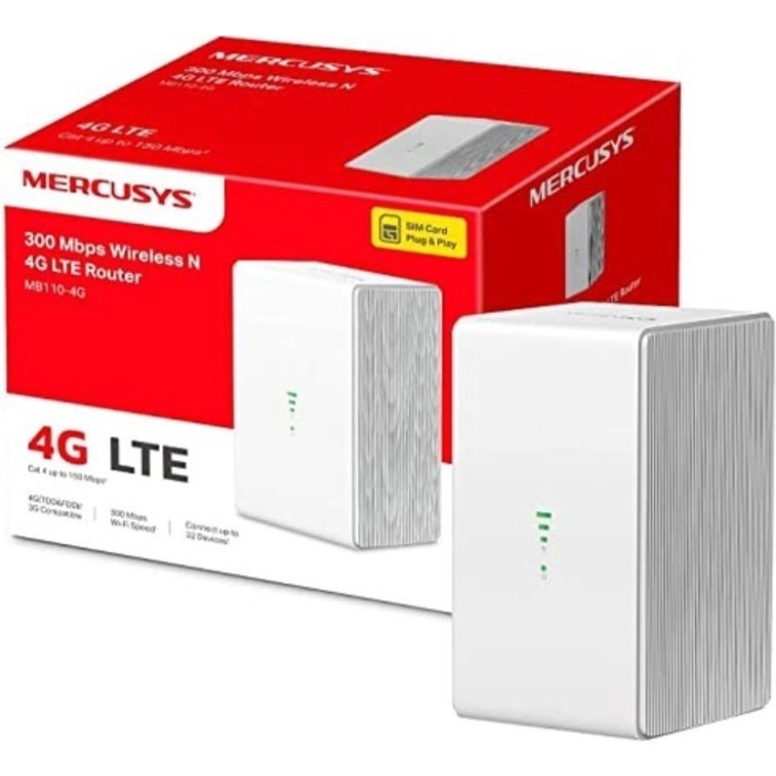 Jual MERCUSYS MODEM ROUTER MB110-4G SIM CARD LTE 300MBPS WIRELESS WIFI ...