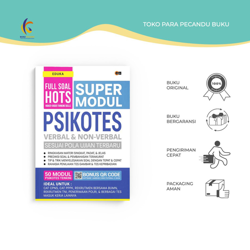 Jual Buku Psikotes Super Modul Psikotes Verbal And Non Verbal Tim Garuda Eduka Cmedia