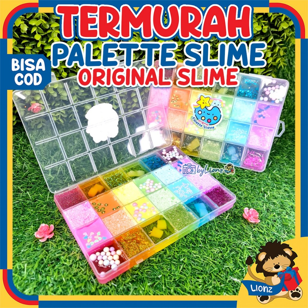 Jual Slime Pallet Original dan Clear Slime 24 grid by Lionz.idn ...