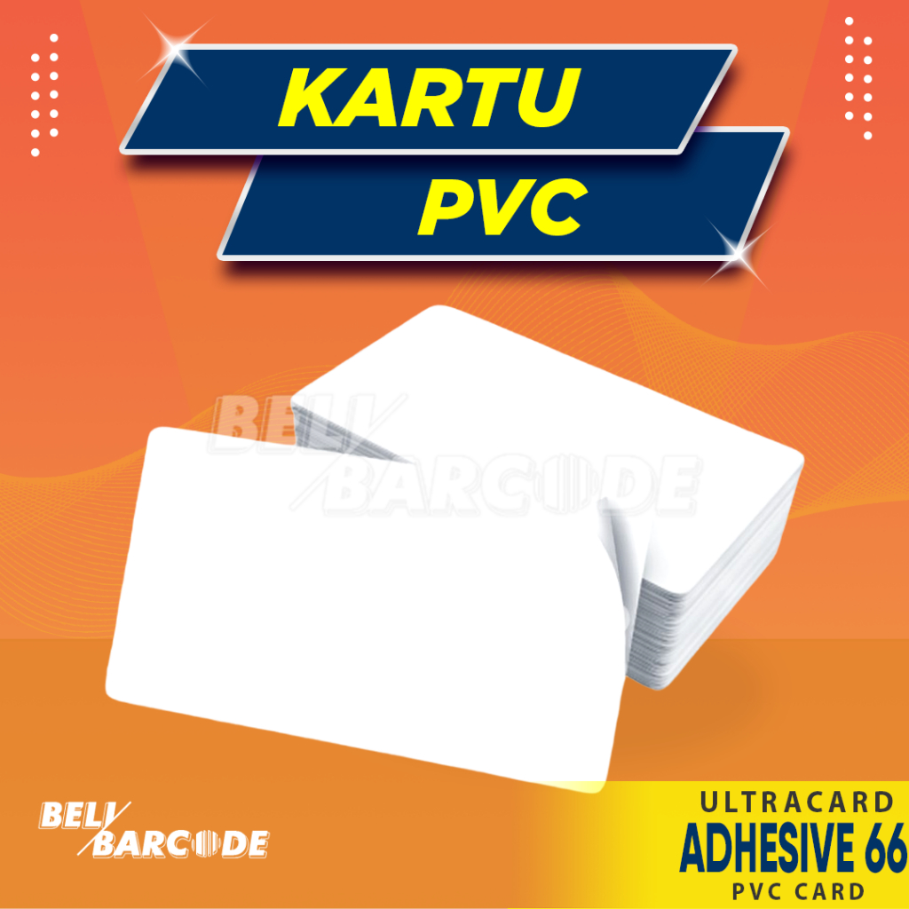 Jual Blank Card PVC Adhesive 82266 Ultracard Kartu Adhesive66 Putih ...