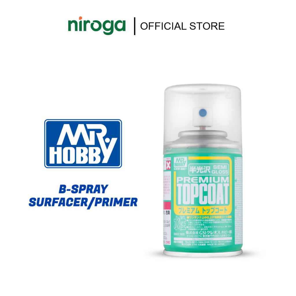 Jual Premium Top Coat Semi Gloss B-602 Spray top coat gundam