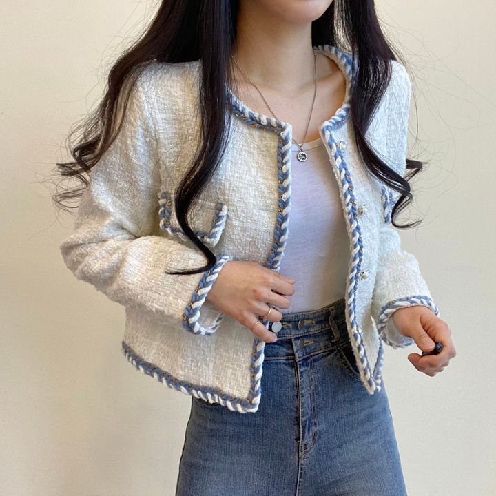 Jual jaket korean style wanita kekinian lengan panjang import premium