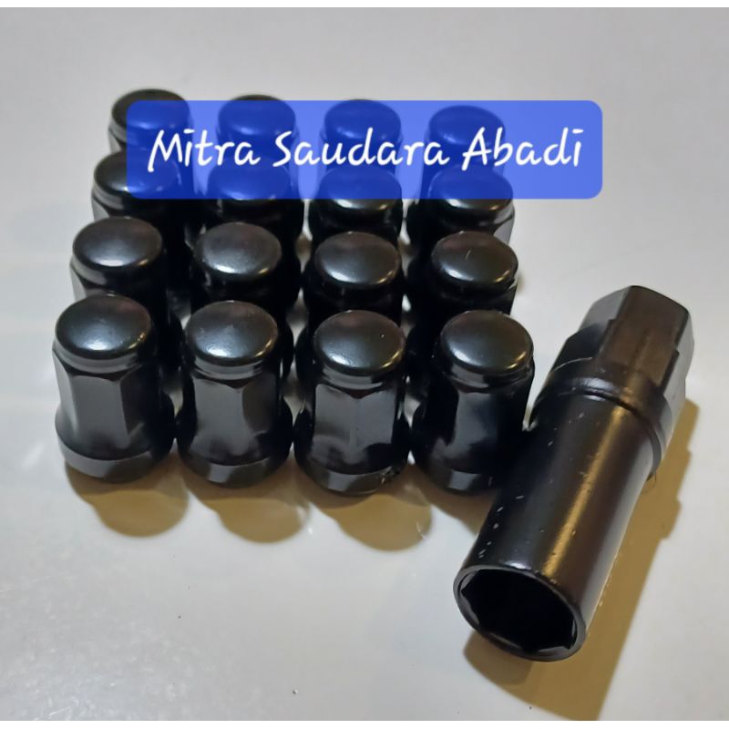 Jual Mur roda variasi mur racing Heptagon untuk lubang baut ukuran ...