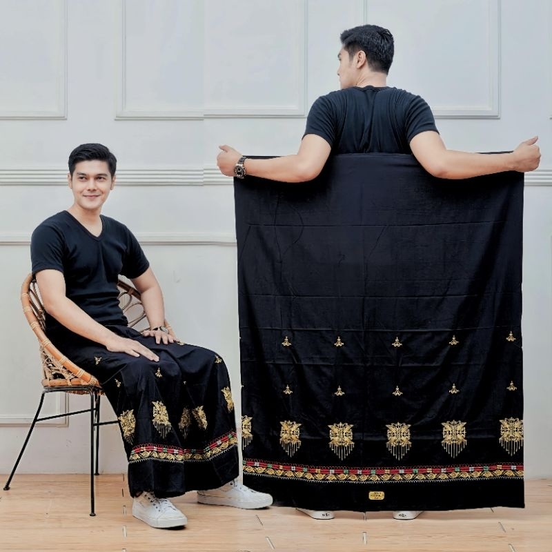 SARUNG WADIMOR TENUN BORDIR TERBARU MOTIF ACEH TORAJA BALI PRIA DEWASA KEREN