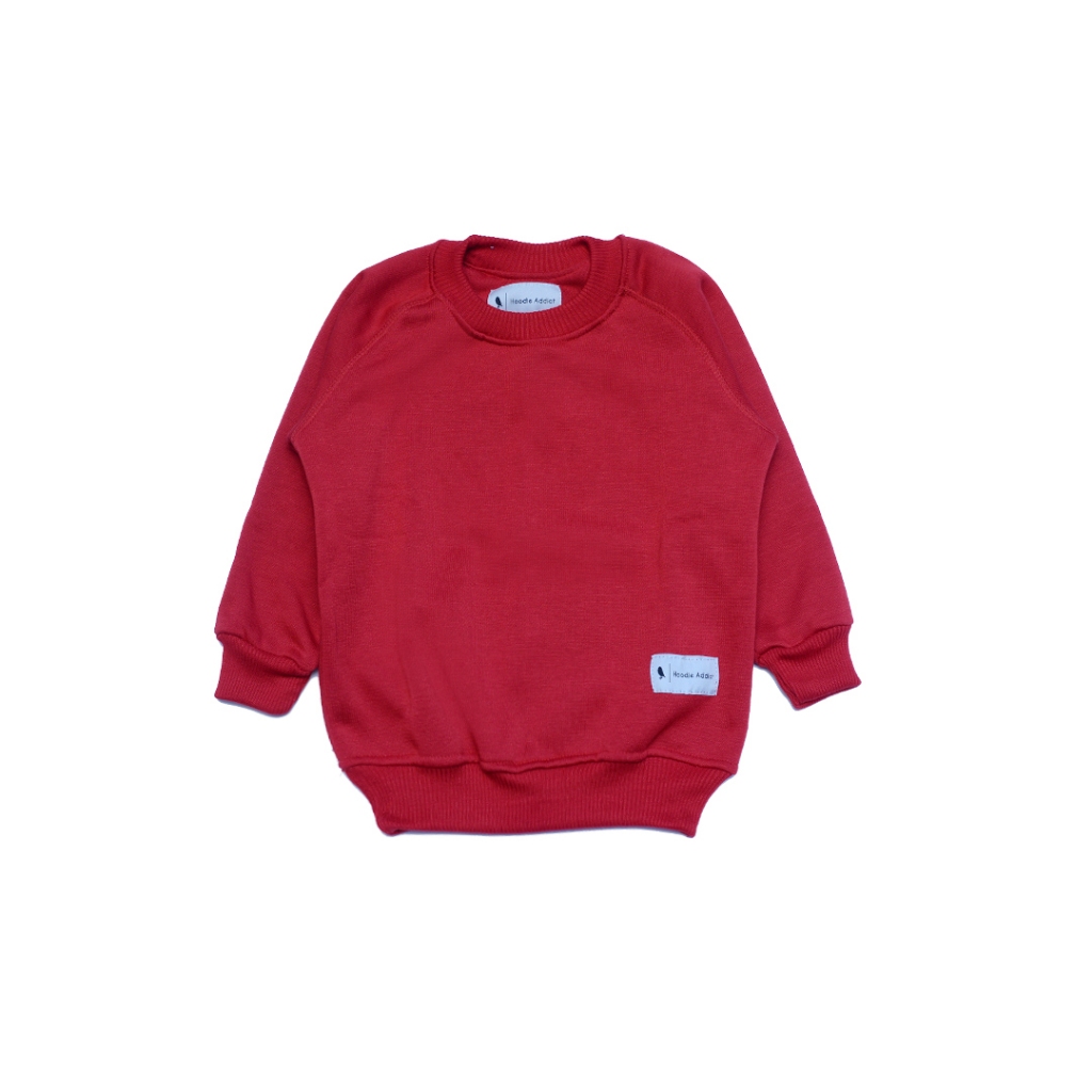 Jual Sweater Anak Warna Merah Polos Tebal Premium Original Hoodie ...