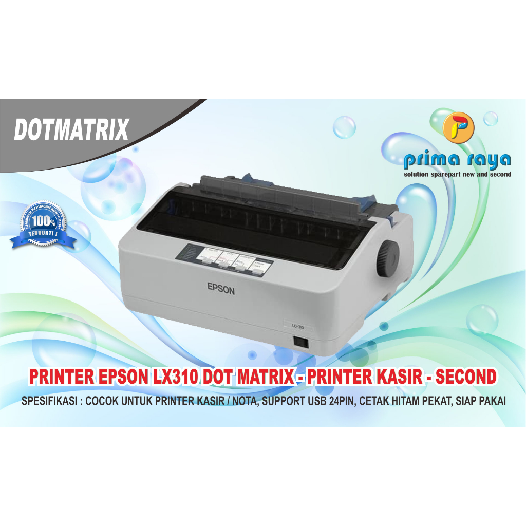 Jual Printer Epson Lx310 Dot Matrix Printer Kasir Printer Nota Second Siap Pakai Normal 6167
