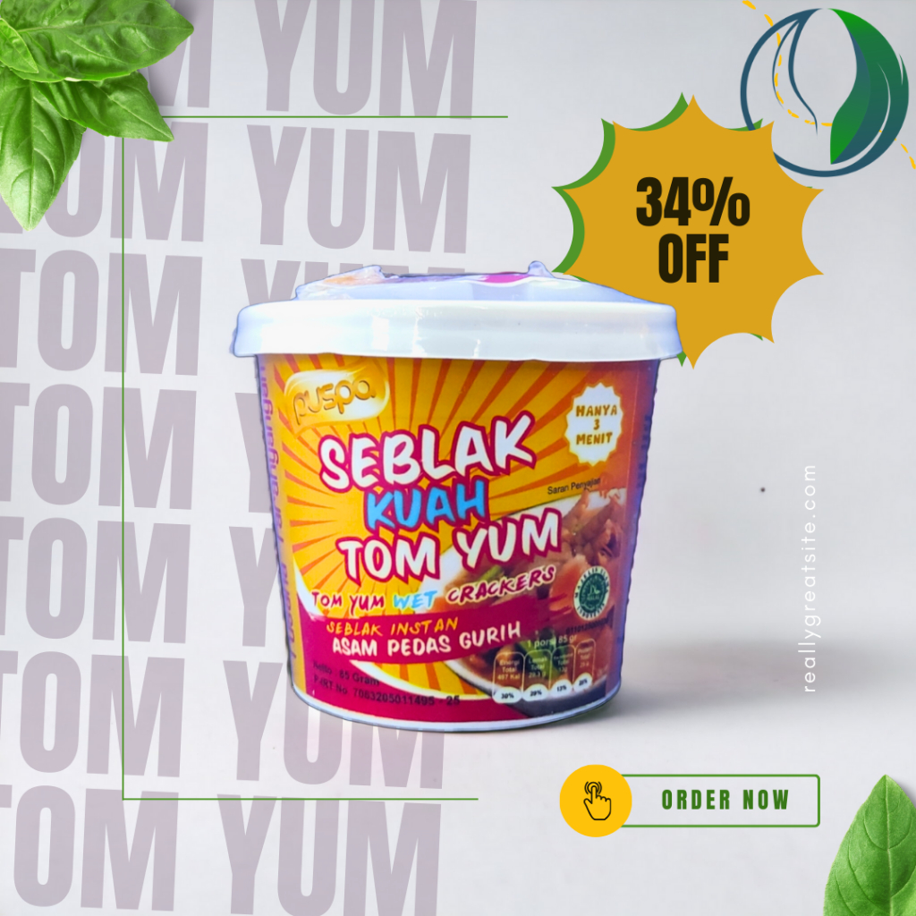 Jual Seblak Instan Kuah Tom Yum Hidangan Pedas Gurih Terbaik Kemasan