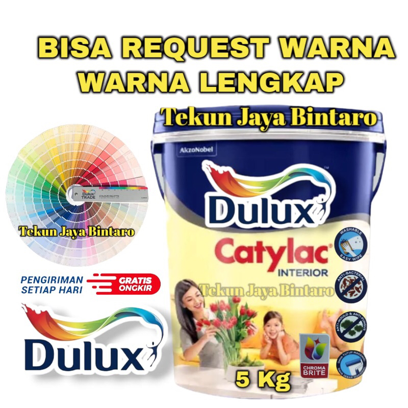 Jual Dulux Catylac Interior Tinting 5 Kg (bisa Request Warna) | Shopee ...