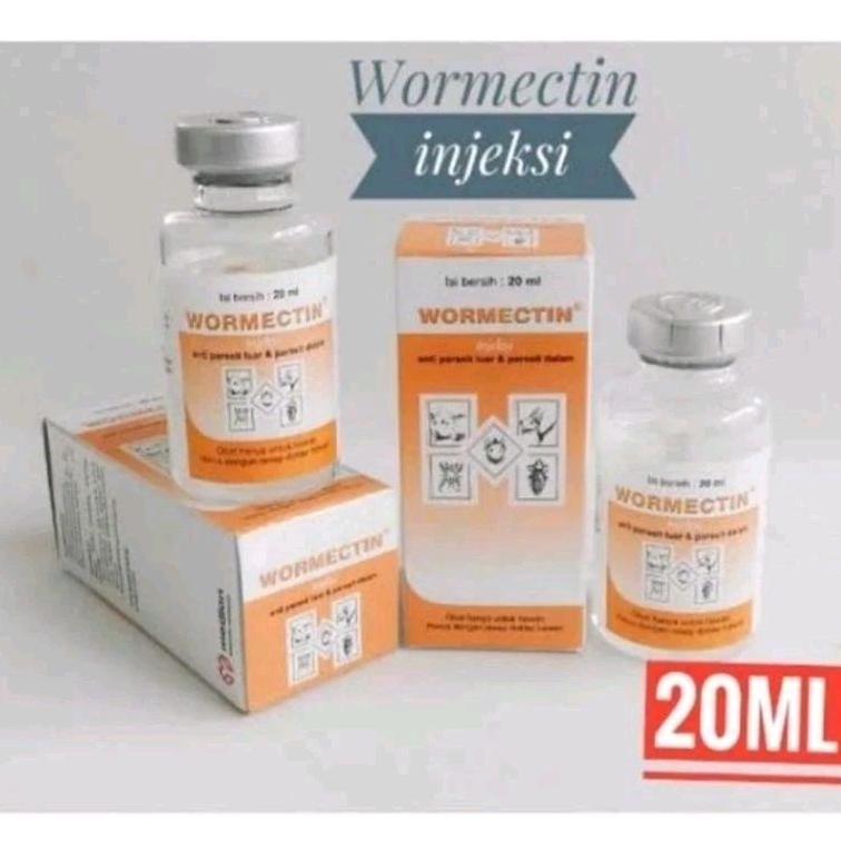 Jual Wormectin 20 ml inj Obat Hewan Membasmi Parasit Kutu Cacing Jamur ...