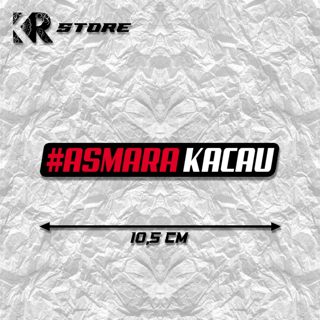 Jual Sticker ASMARA KACAU Sticker label Cutting Stiker Racing | sticker ...