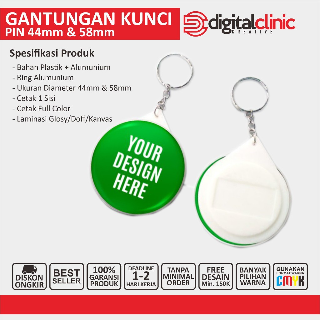 Jual Gantungan Kunci Custom Pin Murah Berkualitas Proses Cepat Tanpa Minimal Order Shopee 4895