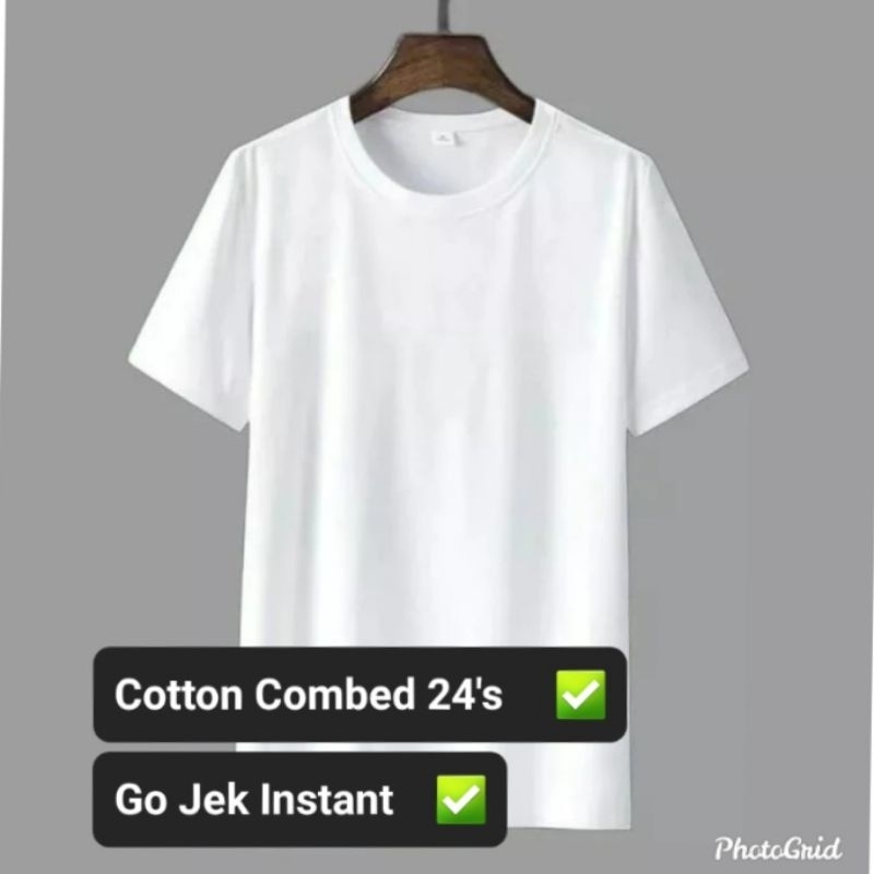 Jual (NEW ARRIVAL) Kaos Polos Cotton Combed || Kaos Katun Combed 24's